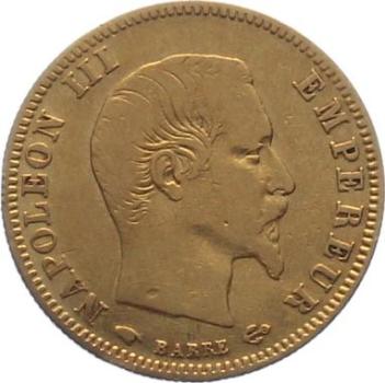 Frankreich 5 Francs 1856 A - Napoleon III.